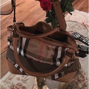 Burberry two way hobo bag